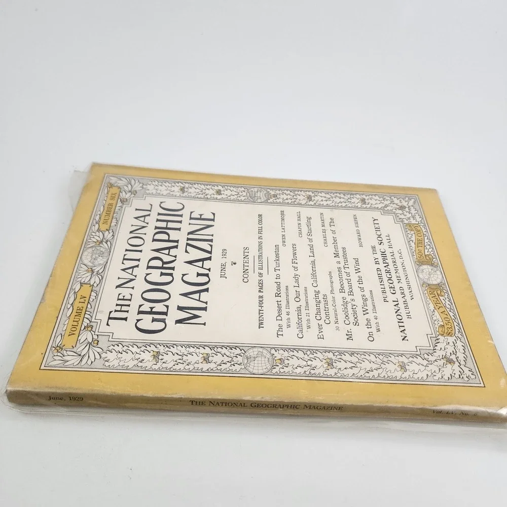 National Geographic Magazine June 1929‎ No Insert